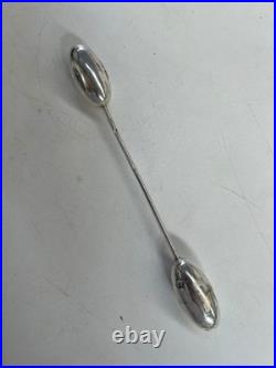 Rare Early Antique Silver Bodkin / Hair Piece With Letter