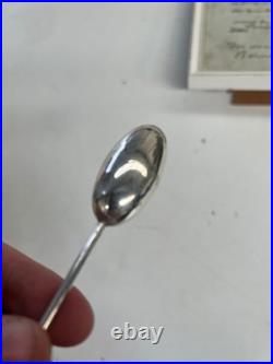 Rare Early Antique Silver Bodkin / Hair Piece With Letter