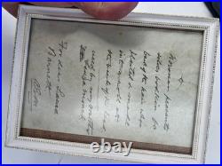 Rare Early Antique Silver Bodkin / Hair Piece With Letter