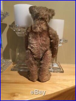 Rare Early Antique Steiff Teddy Bear 1913 And Picture Of Child Holding It 1913