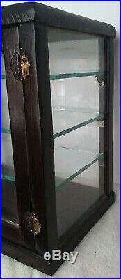 Rare Early Antique Vintage Barber's/Apothecary/Dental Cabinet Display Case