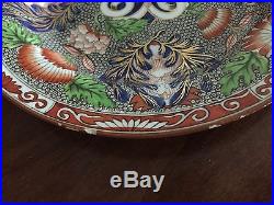 Rare Early Antique Wedgwood Chrysanthemum Plates Platter Pearlware
