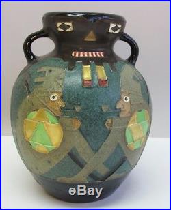 Rare Early Austrian JUGENDSTIL Pottery Vase EDUARD STELLMACHER c. 1890s Amphora