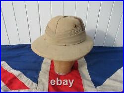 Rare Early Canvas British Africa Antique Vintage Polo Sport Of Kings Helmet