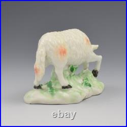 Rare Early Derby Porcelain Figure Sheep Grazing Ewe c. 1760-1765 Antique Georgian