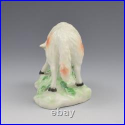 Rare Early Derby Porcelain Figure Sheep Grazing Ewe c. 1760-1765 Antique Georgian
