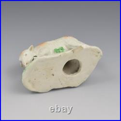 Rare Early Derby Porcelain Figure Sheep Grazing Ewe c. 1760-1765 Antique Georgian