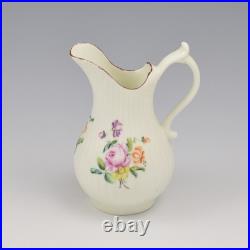 Rare Early Derby Porcelain Fluted Baluster Cream Milk Jug c. 1760 Antique