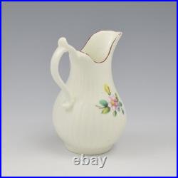 Rare Early Derby Porcelain Fluted Baluster Cream Milk Jug c. 1760 Antique