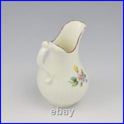 Rare Early Derby Porcelain Fluted Baluster Cream Milk Jug c. 1760 Antique