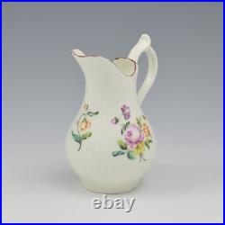 Rare Early Derby Porcelain Fluted Baluster Cream Milk Jug c. 1760 Antique