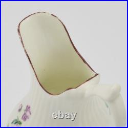 Rare Early Derby Porcelain Fluted Baluster Cream Milk Jug c. 1760 Antique