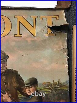 Rare Early DuPont Powder 1900s Calendar Antique Old Gun Hunting The Lesson