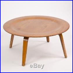 Rare Early Eames Herman Miller Evans Ash 1940's CTW Coffee Table Mid Century