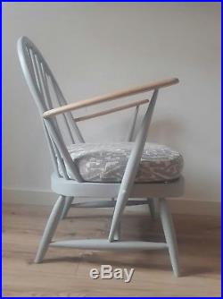 Rare Early Ercol Windsor Low Tub Chair Antique Modernised