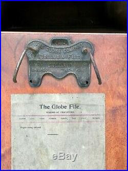 Rare Early Globe Company Globe Wernicke Filing Cabinet (100778)