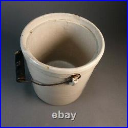 Rare Early Hazel Pure Food Co. Red Wing Stoneware Crock Chicago 6.5D x 7.5H