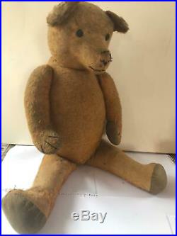 Rare Early Huge 1920s Teddy Bear Vintage Old Antique