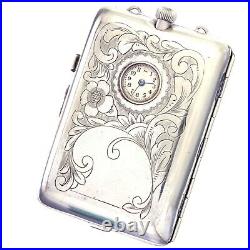 Rare Early Ladies Compact Case with Swiss Watch CA1885