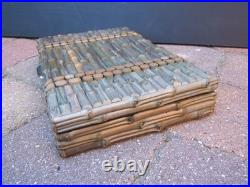 Rare Early Large Bamboo Cigar/jewellery/document Box Fab Interior