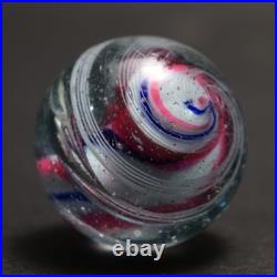 Rare Early Lobed Solid Core German Handmade Antique Marble 22mm 27/32 1860s 80s