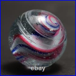 Rare Early Lobed Solid Core German Handmade Antique Marble 22mm 27/32 1860s 80s