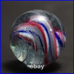 Rare Early Lobed Solid Core German Handmade Antique Marble 22mm 27/32 1860s 80s