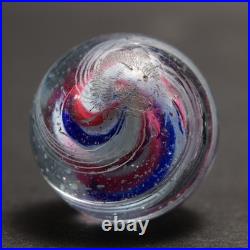 Rare Early Lobed Solid Core German Handmade Antique Marble 22mm 27/32 1860s 80s