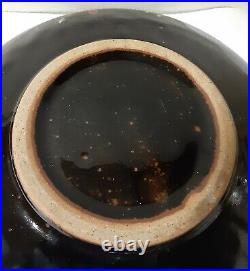 Rare Early Mashiko(afterHamada) Glazed Stoneware Pottery Plate With Swirl Design