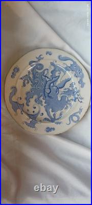 Rare Early Mason's Chinoiserie Dragon Plate 1815-1830