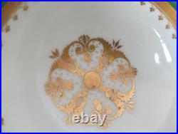 Rare Early Minton Hand Painted Tea Cup and Saucer, c1825