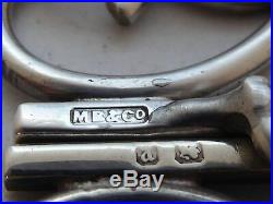 Rare Early Murrle Bennett & Co 1898 Hallmarked Solid Silver Nurses Belt Buckle