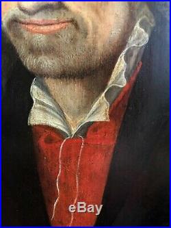 Rare Early Old Master Portrait Painting Of Philip Melanchthon (1497 1560)