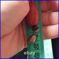 Rare Early Plastic Necklace c. 1910-1930 Likely Celluloid Natural Patina Antique