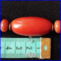 Rare Early Plastic Necklace c. 1910-1930 Likely Celluloid Natural Patina Antique