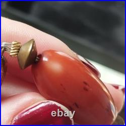 Rare Early Plastic Necklace c. 1910-1930 Likely Celluloid Natural Patina Antique