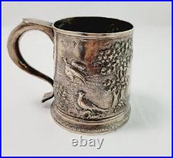 Rare Early Queen Anne Silver Mug