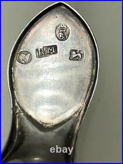 Rare Early Silver Caddy Spoon Richard Morton Sheffield 1786 Excellent Hallmarks