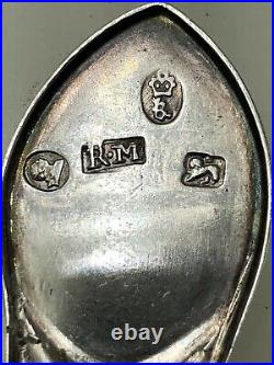 Rare Early Silver Caddy Spoon Richard Morton Sheffield 1786 Excellent Hallmarks