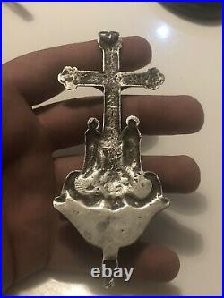 Rare Early Solid Silver Travelling Holy Water Stoup 18th Century Freepost Uk