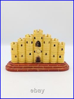 Rare Early Staffordshire Figure Castle Spill Vase (c. 1825) Restored