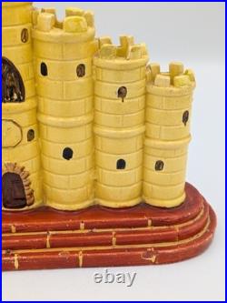Rare Early Staffordshire Figure Castle Spill Vase (c. 1825) Restored