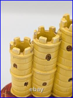 Rare Early Staffordshire Figure Castle Spill Vase (c. 1825) Restored
