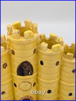 Rare Early Staffordshire Figure Castle Spill Vase (c. 1825) Restored