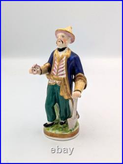 Rare Early Staffordshire Figure Chinese Gardener (Dudson Factory), c. 1830s