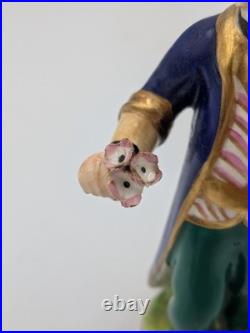 Rare Early Staffordshire Figure Chinese Gardener (Dudson Factory), c. 1830s