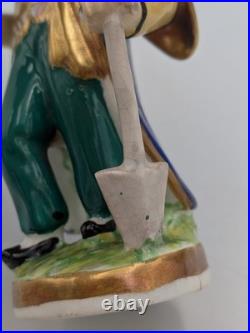 Rare Early Staffordshire Figure Chinese Gardener (Dudson Factory), c. 1830s