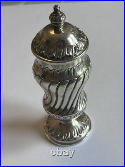 Rare Early Urn Shaped Silver Nutmeg Grater