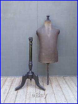 Rare Early Vintage Antique Stockman Male Shops Mannequin Advertising