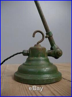 Rare Early Vintage Industrial Dugdills Machinist Work Lamp Light Antique